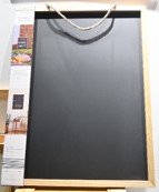 Memo-Tafel 46x61x2,5cm, Holz/Bambus