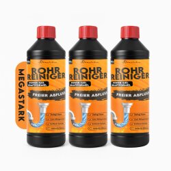 Hausleben 3er Set Rohrreiniger 1000 ml