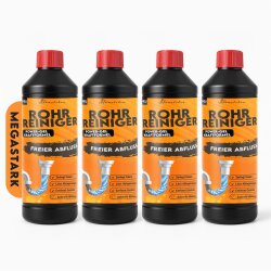 Hausleben 4er Set Rohrreiniger 1000 ml