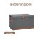 Storage Truhe,Holz/Karton verstärkt,  BOXXN SMILE®, 62x37,5x39cm, Leinen-Polyester, Farbe grau - 14469