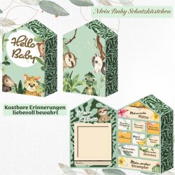 Babybox "Haus"  10 Fächer, Pappe