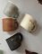 12er Set Espressotasse 90ml, innen weiß, außen farbig, New Bone China, 4 Farben sort. braun, creme, grau, anthrazit