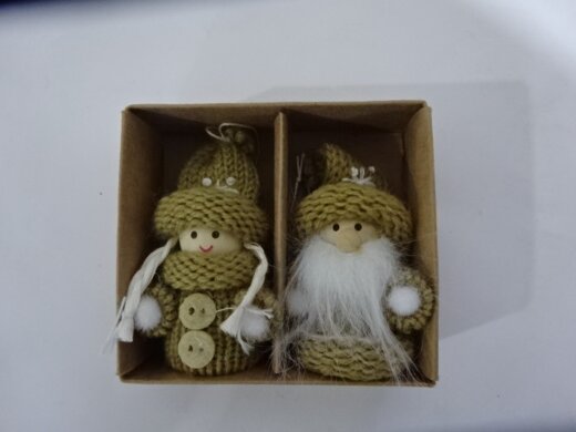 12x2er Set Dekohänger Wichtel Kemi 7 cm- 24 Stück
