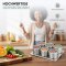 esmerina® - 6er Set Gewürzdosen Edelstahl Magnetisch (TT10914)