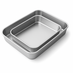 2er Set esmerina® Edelstahl Auflaufform/Backblech...