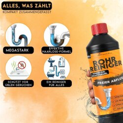 Hausleben 4er Set Rohrreiniger 1000 ml