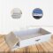 Storagebox-Unterbettbox,Kartonverstärkt,faltbar,BOXXN SMILE®, 90x45x18cm, Leinen, Polyester, Farbe creme/nature