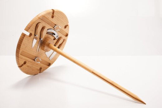 Hausleben® Weintablett mit Erdspiess
