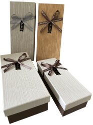 12x S/2 Geschenkbox mit Schleife, rechteckig...