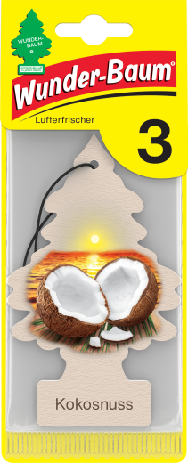 Wunderbaum Kokosnuss 3er Karte