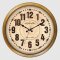 Wanduhr Kunststoff Antik, gold-braun