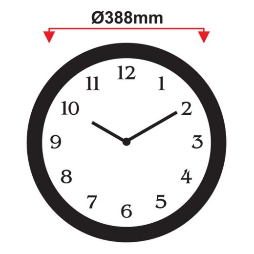 Wanduhr Kunststoff Antik, gold-braun, weiss