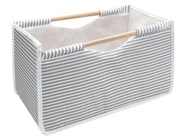 esmerina® Faltbox / Storage mit Holzgriffen aus Non...