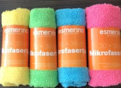 esmerina® Mikrofaser Putztuch 30x30 cm, 4 Farben...