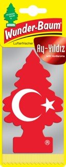 Wunderbaum Türkische Flagge-Ay-Yildiz(mit Vanillaaroma) 1er Karte - 201976 - Karton 24 Stk - Master Karton 480Stk #1