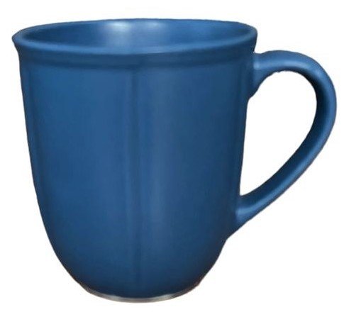 Kaffeebecher 360 ml blau matt, Steinzeug