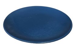 Teller  Ø 18,5cm, blau matt, Steinzeug