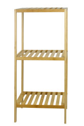esmerina® Regal Bambus mit 3 Böden, 77x30x33 cm