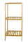 esmerina® Regal Bambus mit 3 Böden, 77x30x33 cm