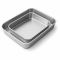 2er Set esmerina® Edelstahl Auflaufform/Backblech rechteckig, 26x20x5 cm, 31x24x5 cm
