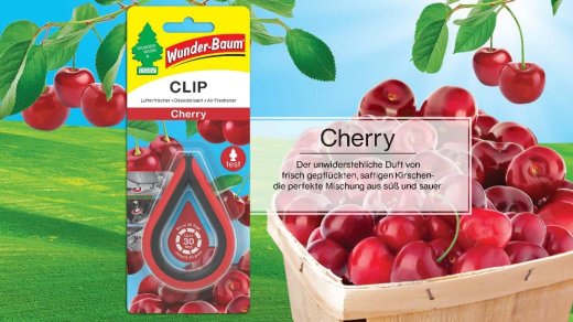 Wunderbaum Clip "Cherry"  - 841431 - Karton 4 St. - Master Karton 144 St.