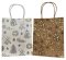 Geschenktüte Kraftpapier, Größe M 18 x 10 x 23 cm, elegance by nature, 2 Designs sortiert