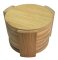 6er Set Untersetzer rund 11,5x11,5x5,8cm Bambus