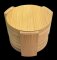 6er Set Untersetzer rund 11,5x11,5x5,8cm Bambus