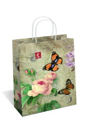 A5 Kraftpapier Geschenktüte, Recycling,  Butterfly