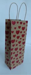 Flaschentüte Kraftpapier, Recycling,
Herzbeben