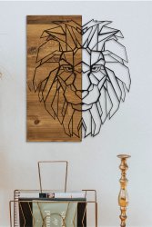 Wandbild Materialmix, Holz-metall, 45,5x57,5cm, metall...