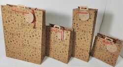 H16 Kraftpapiergeschenktüte, 16x9x16cm,  Happy...