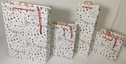H16 Kraftpapiergeschenktüte, 16x9x16cm,  Happy...