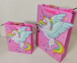 A5 Geschenktüte 3 D, 18x8x23cm, Einhorn