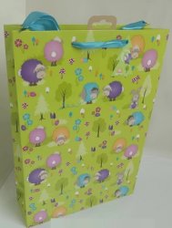 PT Geschenktüte Premium, 12x6x19cm  Happy Rainbow Sheep