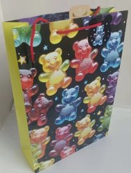 A5 Geschenktüte,  18x8x23cm, Bärenparade