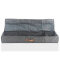 Multi-Organizer,Kartonverstärkt,faltbar,BOXXN SMILE®, 90x30x12cm, Leinen, Polyester, Farbe grau