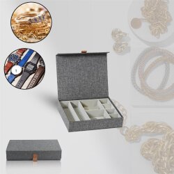 Storagebox-Schmucksammler, Holz/Karton...