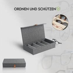 Storagebox-Brillensammler, Holz/Karton...